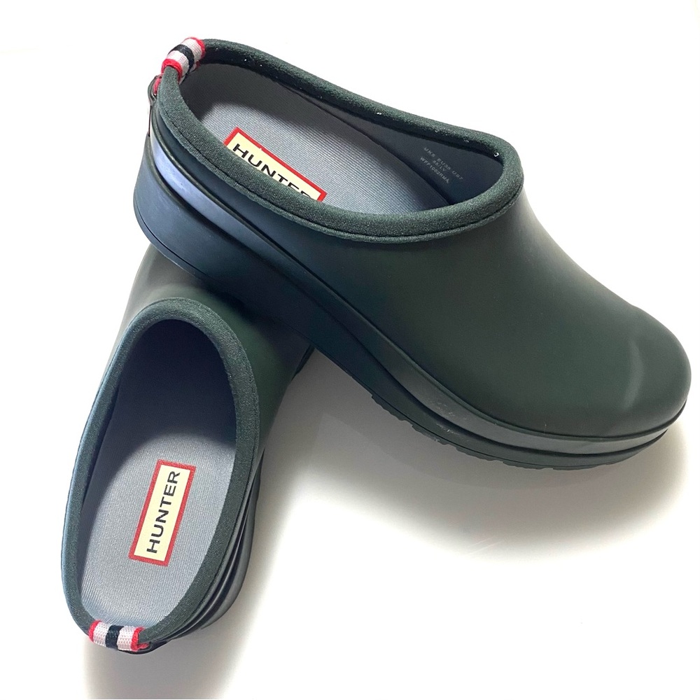 Hunter Original Comfort Play Clogs - Green Size 7